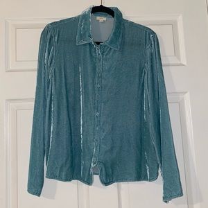 J. Jill | Tops | Jjill Velvet Button Up 